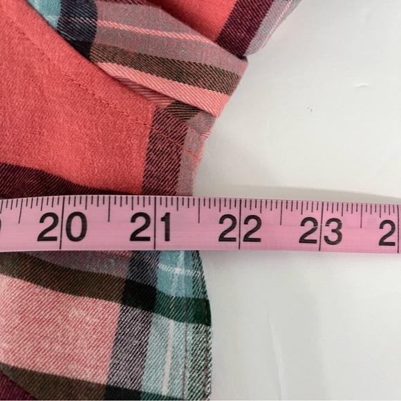 Eddie Bauer Plaid Flannel Button Front Long Sleeve Shirt - Picture 13 of 15